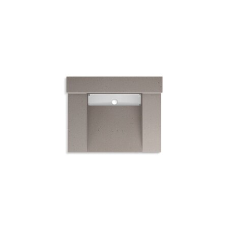 Kohler 30In Wall-Mount Lavatory System With Backsplash In Concrete 81024-BSS-KCT